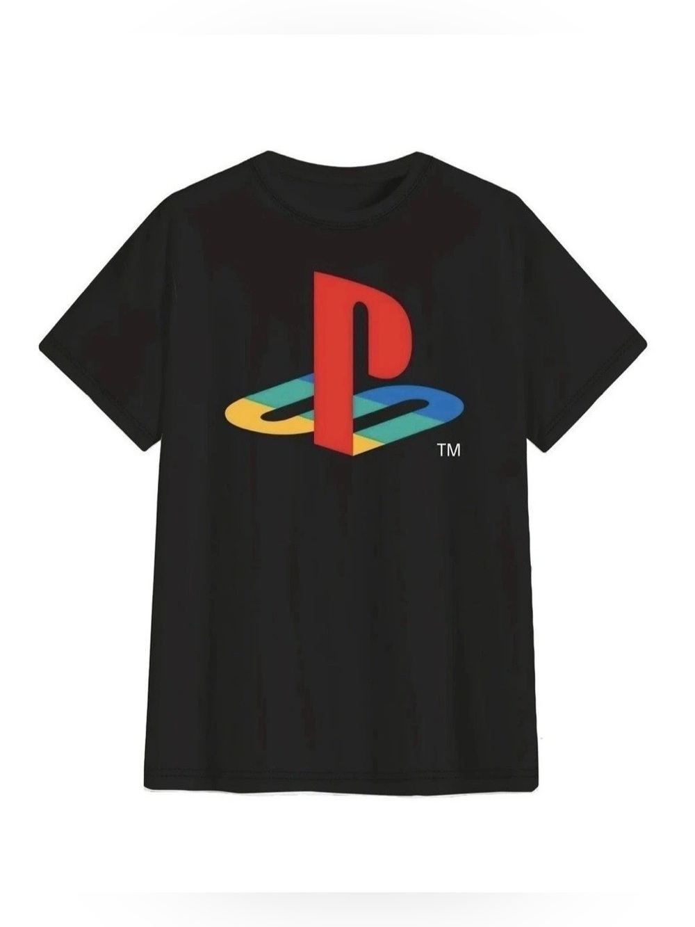 Sony Official Men’s PlayStation Classic Black Logo Short Sleeve T- Shirt Sz XL